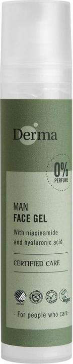 Produktbild Deroma Derma Man Face Gel Moisturizing Face Gel For Niacinamide & Hyaluronic Acid 50Ml (50 ml, Gesichtsgel)