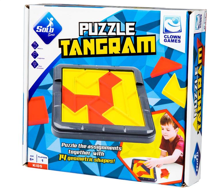 Productafbeelding Clown games Clown Spelletjes Tangram (Duits, Frans, Nederlands, Engels)