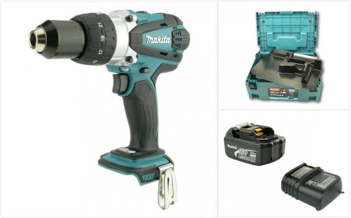Produktbild Makita BHP 458 RHJ 18 V Li-Ion Akku Schlagbohrschrauber SET inkl. MAKPAC (Akkubetrieb)