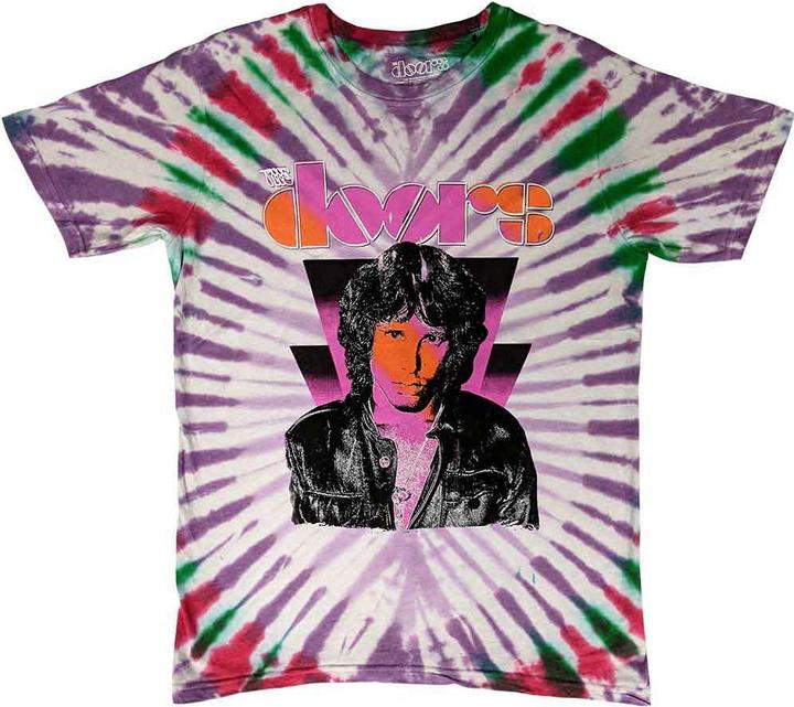 Produktbild The  Doors The Doors T Shirt Jim Beams Band Logo Official Unisex Purple Dye Wash L (L)