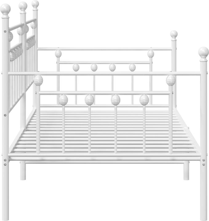 Produktbild VidaXL Tagesbett Weiss 90x200 cm Stahl (90 x 200 cm)