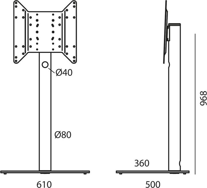Produktbild just-racks by Spectral Tv600 (Universal, 55", 40 kg)