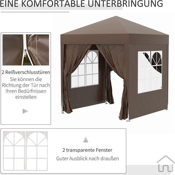 Actual product image Outsunny Folding pavilion (200 cm, 200 cm)