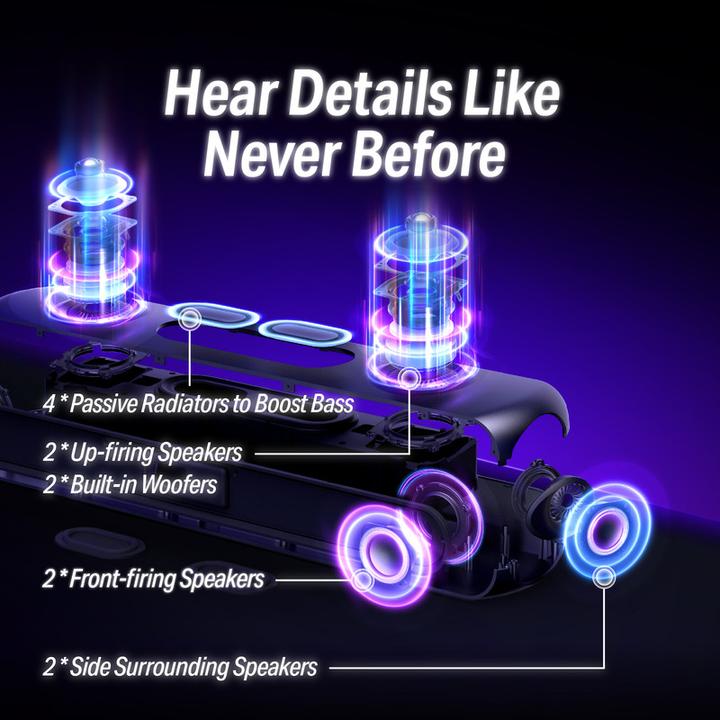 Image du produit OXS Thunder Pro Gaming Soundbar 5.1.2 Dolby Atmos Sound System (180 W, 5.1.2 Canal)