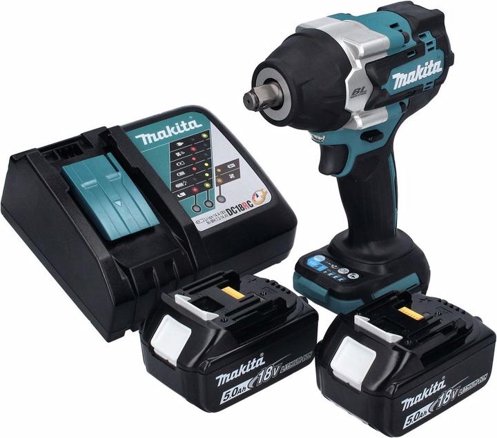 Immagine prodotto Makita DTW 700 RT Avvitatore a impulsi a batteria 18 V 700 Nm 1/2" XPT Brushless + 2x batteria 5.0 Ah + (Batteria ricaricabile)