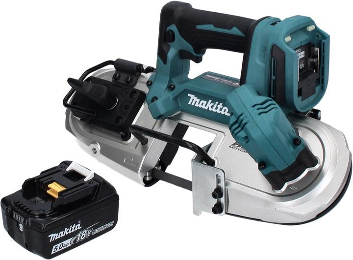 Produktbild Makita DPB 183 T1 Akku Bandsäge 18 V 66 mm Brushless + 1x Akku 5,0 Ah - ohne Ladegerät