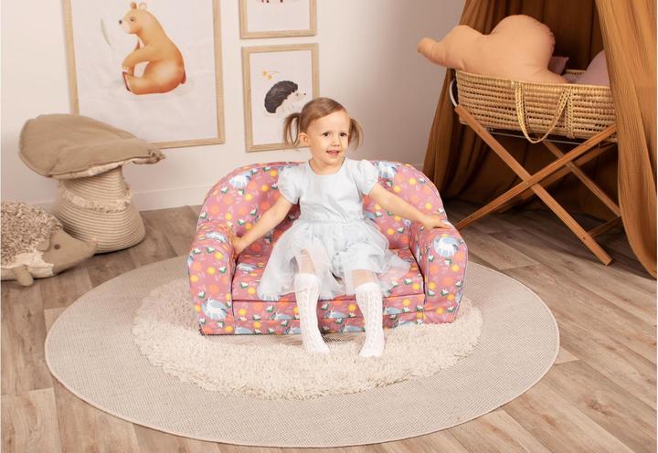 Actual product image Knorrtoys Children's sofa - "Unicorn pink" (Children sofa)