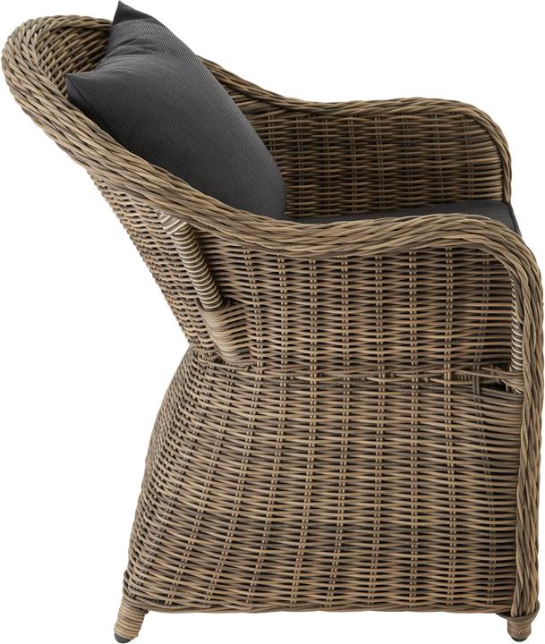 Actual product image tectake 2 Garden chairs in luxury rattan with cushions