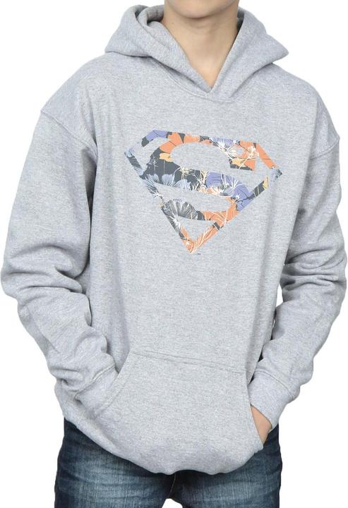 Immagine prodotto Superman Floral Logo 2 Felpa con Cappuccio Ragazzi (152, 158)