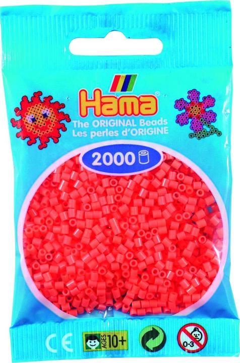 Produktbild Hama mini perler 2000stk pastel rød