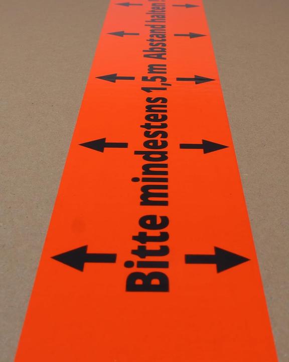 Produktbild GWS Hinweis Klebeband - Abstand halten (60 mm)