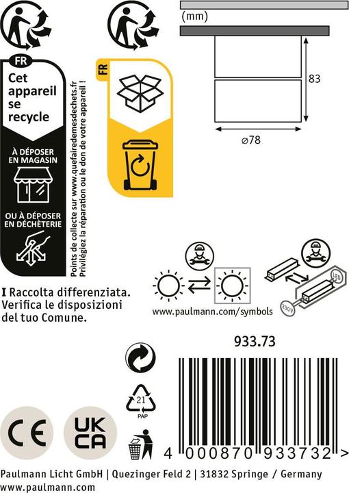 Image du produit Paulmann Lampe à monter Spircle Set (780 lm)