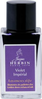 Actual product image Herbin 1670 ink Violet Impérial 15ml (Inkwell)