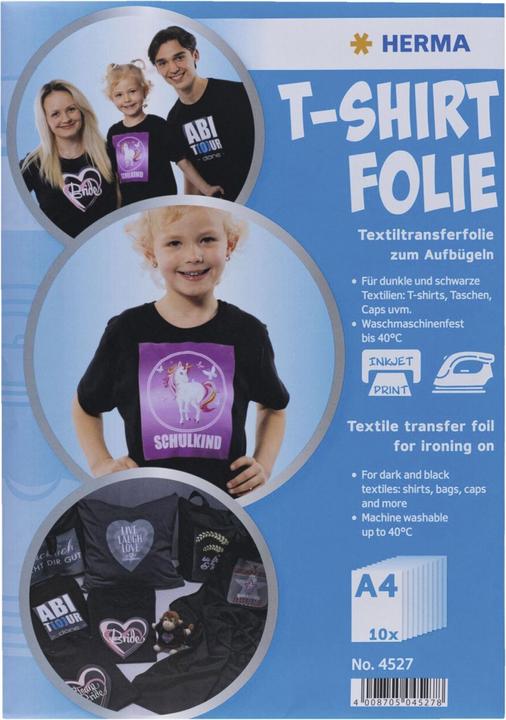 Produktbild HERMA T-Shirt Folie A4