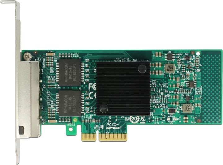 Produktbild Delock PCI-Express Netzwerkkarte, 4x1Gbps (PCI Express 2.1 x4)