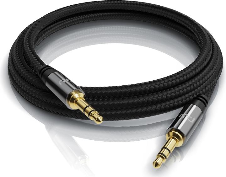 Immagine prodotto Primewire Cavo jack AUX da 3,5 mm, cavo audio con guaina in nylon, cavo audio da jack a jack da 3,5 mm (1.50 m, Connettore da 3,5 mm (AUX))
