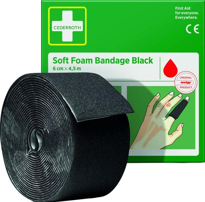 Actual product image Cederroth Soft Foam Bandage black (1 x)