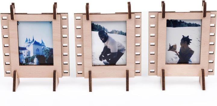 Actual product image Jollylook Instax Mini picture frame - wooden kit accessories - nature