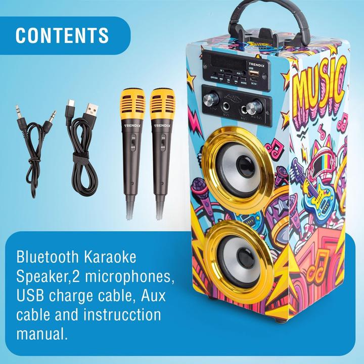 Image du produit Xtrem Karaoke-Maschine Music Star für Kinder mit 2 Mikrofonen
