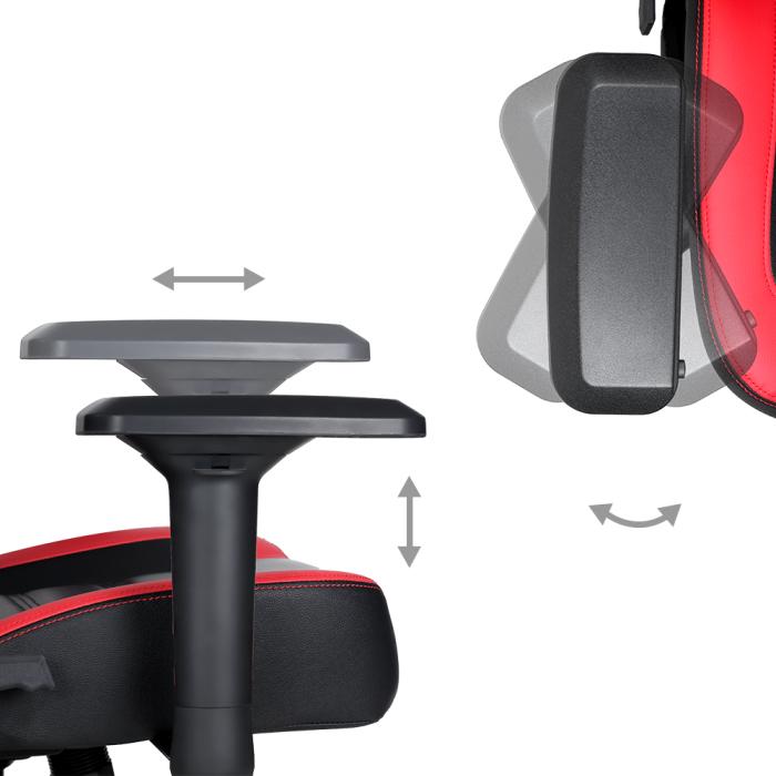 Actual product image Marvo Gaming chair CH-118 Gaming Chair, Black-red
