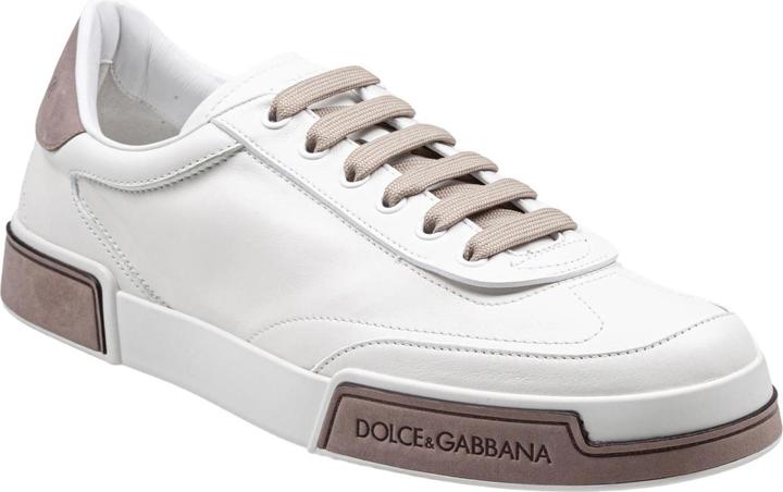 Immagine prodotto Dolce & Gabbana portofino yatch sneakers in calfskin color white and dove grey (41)