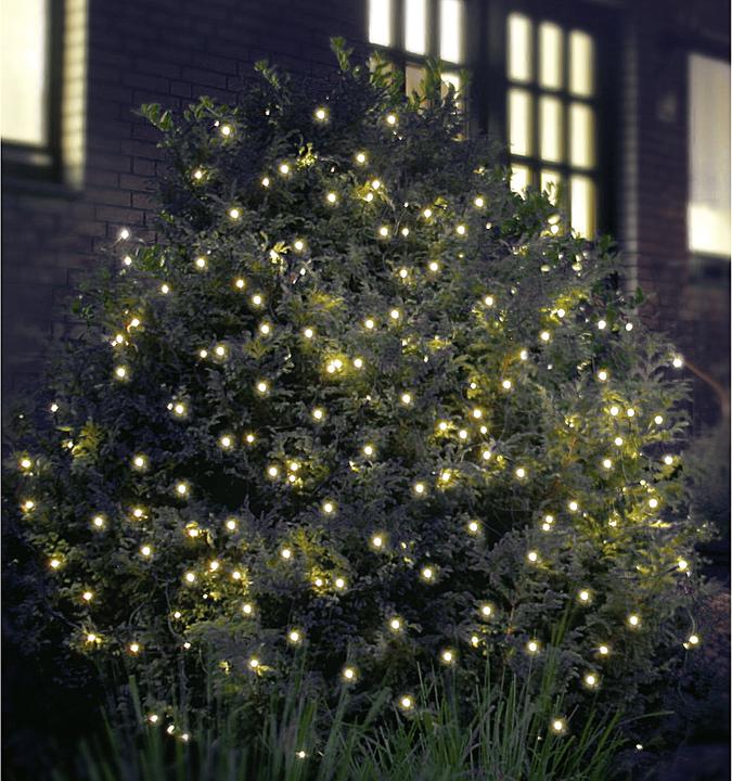 Produktbild FHS LED-Lichternetz 160LED warmweiss IP 44 Aussenadapter 3,2x1,5xm grün (0.20 m)
