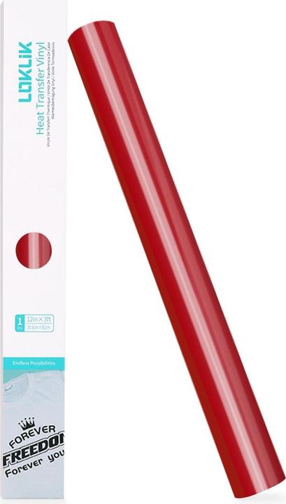 Actual product image Loklik Heat Transfer Vinyl Basic - Red