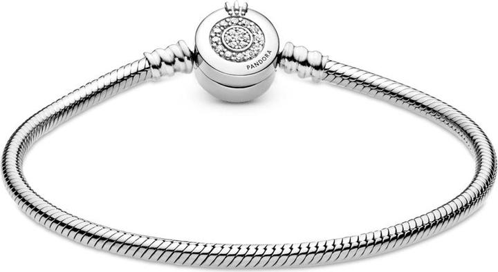 Immagine prodotto Pandora Bracciale con chiusura a corona a catena di serpente (17 cm, Argento)