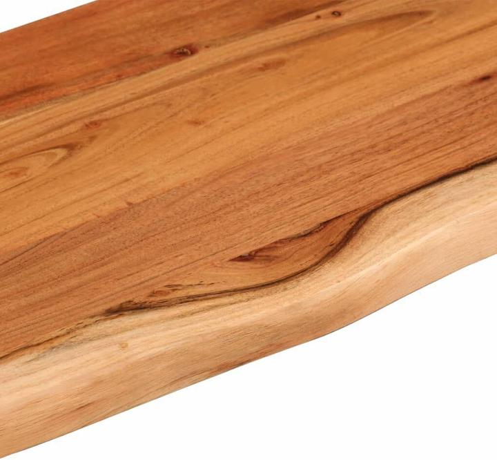 Immagine prodotto VidaXL Scaffale da parete rettangolare con bordo ad albero, scaffale da ufficio in legno massiccio di