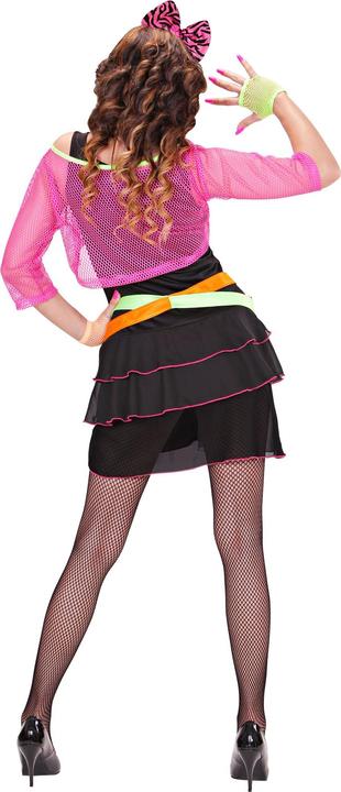 Produktbild Widmann 80er JAHRE GROUPIE GIRL (Kleid, Netztop, Guertel, Haarreif mit Schleife), S (S)