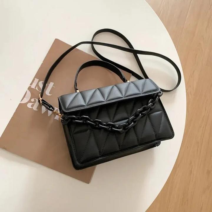 Produktbild Only-Bags.Store Square Plaid Kleine Handtaschen Crossbody Taschen, Kette Umhängetasche für Reisen