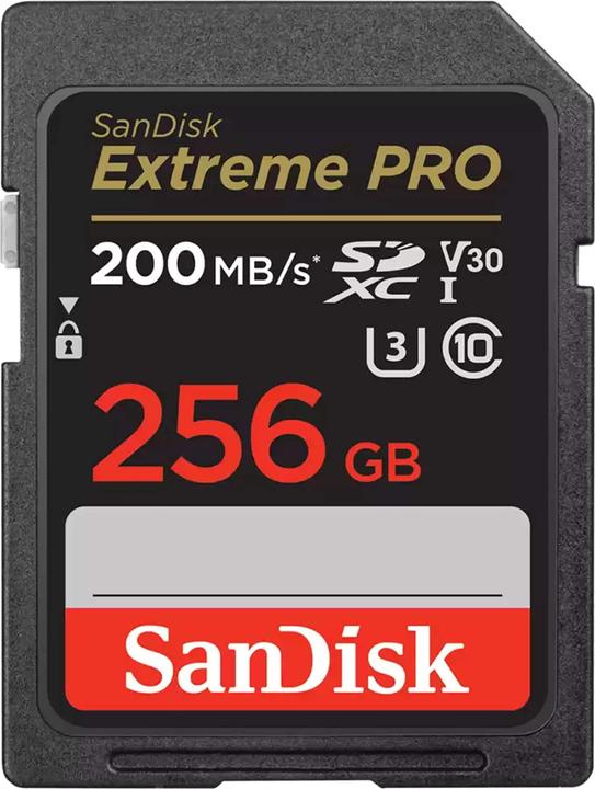 SanDisk Extreme PRO UHS-I V30 (256 GB, SDXC, U3, UHS-I)