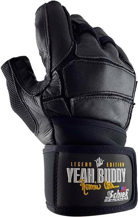 Actual product image Schiek Ronnie Coleman Leather Lifting Gloves Black (XS, S, M, L, XL, XXL)