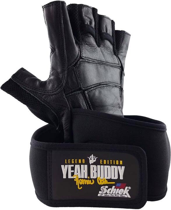 Actual product image Schiek Ronnie Coleman Leather Lifting Gloves Black (XS, S, M, L, XL, XXL)