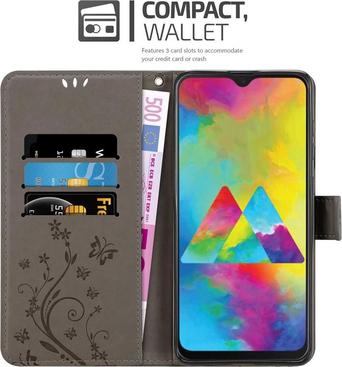 Actual product image Cadorabo Flower Book Cover (Samsung Galaxy M21, Samsung Galaxy M30s)
