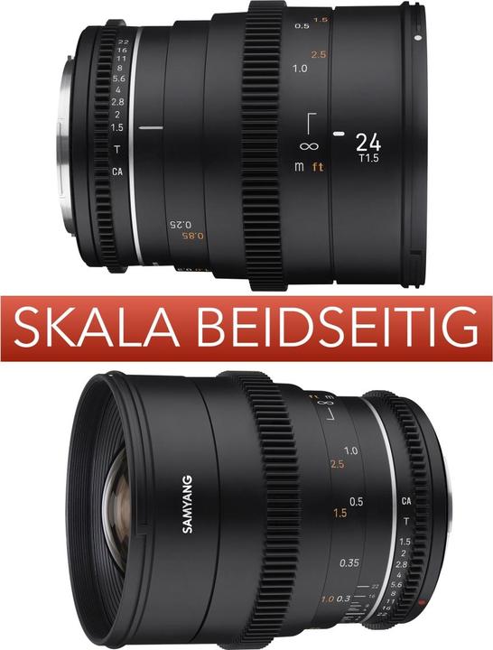 Actual product image Samyang 35mm T1.5 MK2 MFT (Micro Four Thirds, full size, APS-C / DX, Micro Four Thirds)