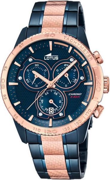 Lotus HERRENUHR MIT BLAUEM ZIFFERBLATT 18330/2 (42 mm)