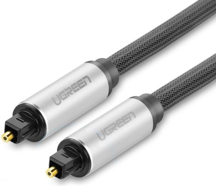 Produktbild Ugreen AV108 Toslink Audio optical cable, braided aluminium, 1.5m (grey) (1.50 m, TOSLINK)