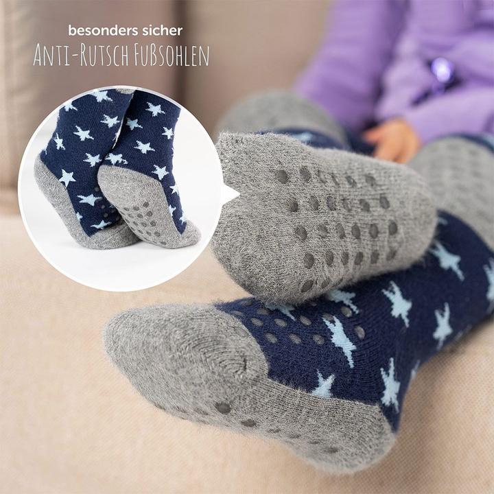 Image du produit La Loona LaLoona Collants Bébé Paquet de 2 - Etoiles Marine + Rayures (74/80)