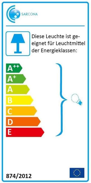 Energie-Label Grafner Edelstahl Wegleuchte WL10200 Gartenlampe 110 cm 4er Set (E27, IP44)