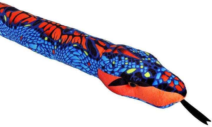 Produktbild Wild Republic Plüsch Schlange blau und orange 137 cm