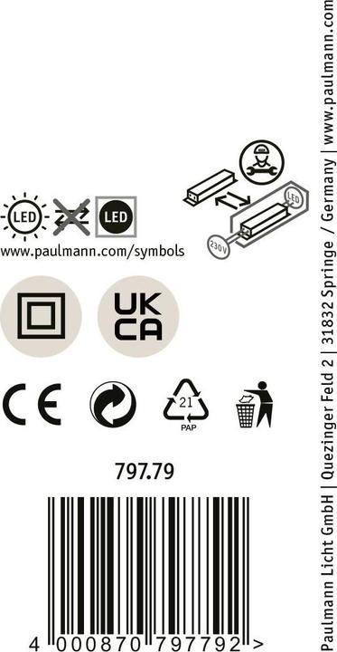 Actual product image Paulmann Lamps Puric Pane (1900 lm)