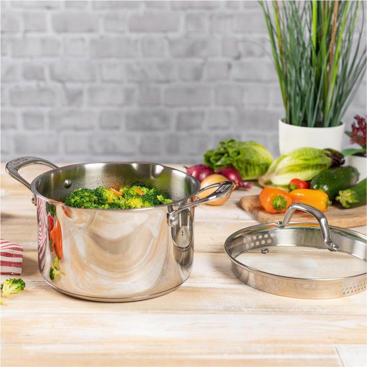 Actual product image Kuhn Rikon ALLROUND PLUS saucepan (20 cm, Pot, Stainless steel)