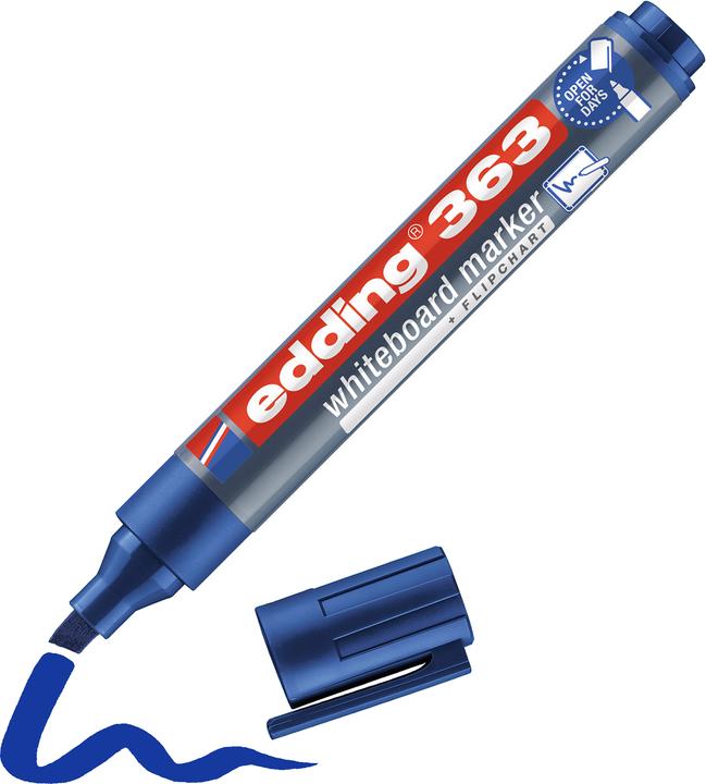 Actual product image Edding Whiteboard marker 363 (Blue, Grey, 1 mm, 1 x)