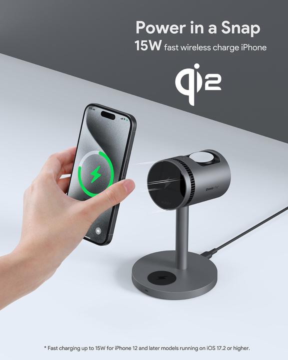 Actual product image Aukey MagFusion 3-in-1 Pro (15 W)
