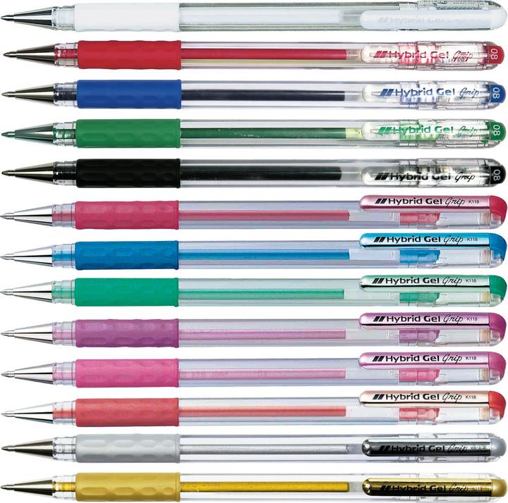 Actual product image Pentel Hybrid Gel Grip (Black, 1 x)