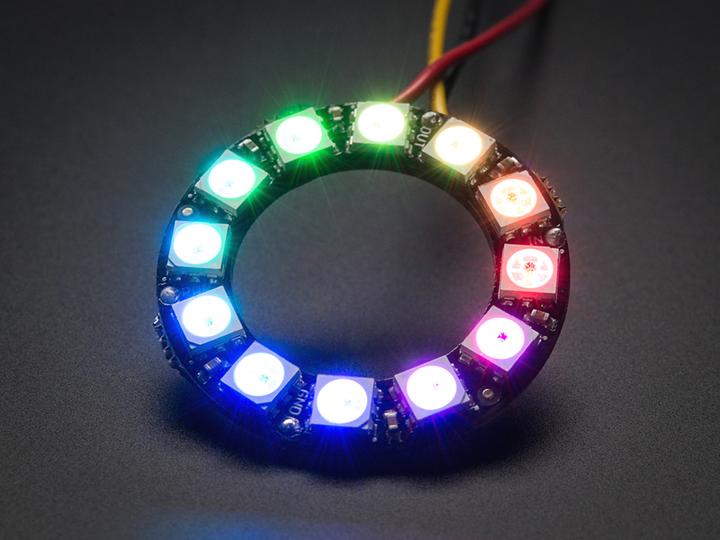 Image du produit OEM Anneau NeoPixel WS2812 avec 12 pixels de LED RVB