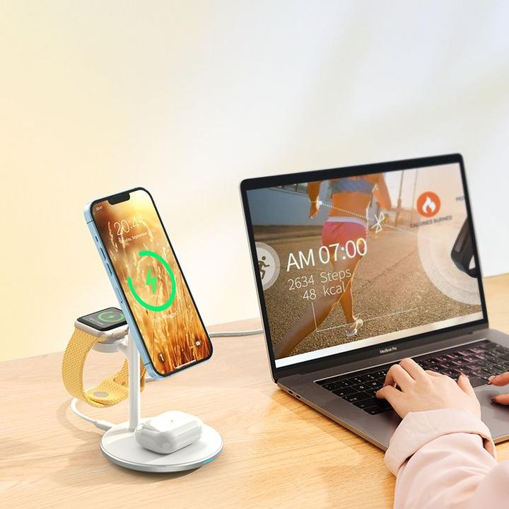 Actual product image Choetech 15W 3 in 1 Wireless Charger T585 F (15 W)