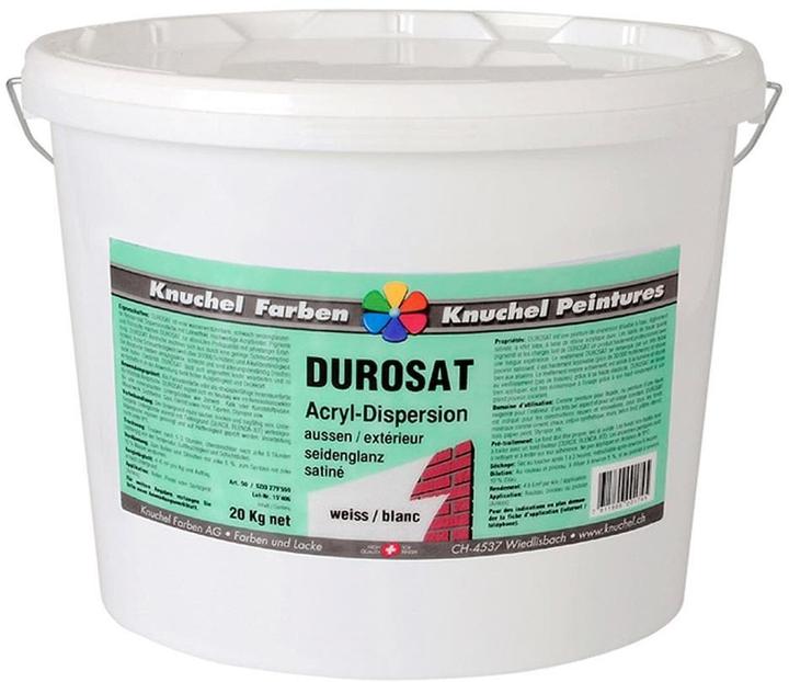 Knuchel Acryl-Aussendispersion Durosat (Weiss RAL9003, 1 l)