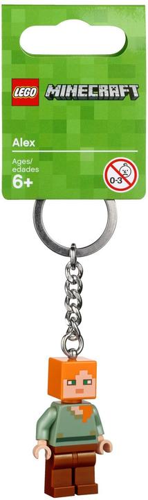 Actual product image LEGO Minecraft Alex Keychain